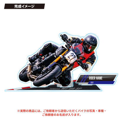 【A5サイズ・サーキット風】バイクアクリルスタンド